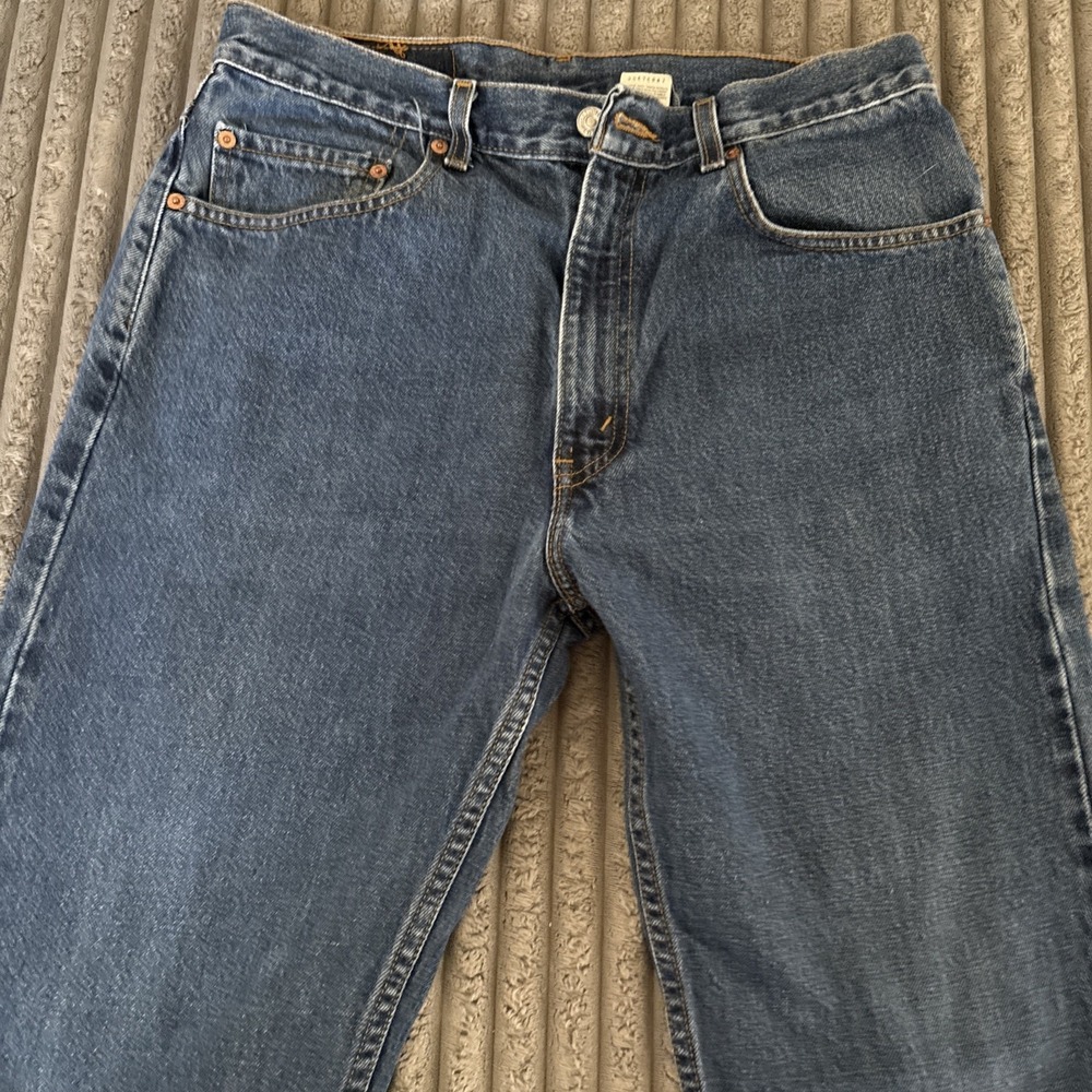 Vintage Levis 505 Jeans Mexico Made Regular Fit Straight Leg Blue 33x32